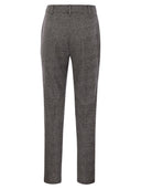 Max Mara Studio Gerico Slim Trousers In Cotton And Viscose Blend