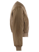 S Max Mara Greenbi Reversible Canvas Bomber Jacket