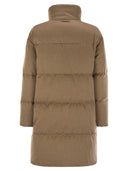 S Max Mara Dante Reversible Long Down Jacket In Camel