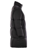 S Max Mara Seibi Long Down Jacket In Anti Drip Canvas
