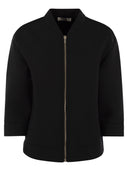S Max Mara Ghianda Scuba Jersey Bomber Jacket