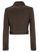 Max Mara Carpa Denim Effect Crop Jacket