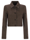 Max Mara Carpa Denim Effect Crop Jacket