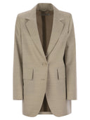 Max Mara Acacia1234 Single Breasted Wool Canvas Blazer