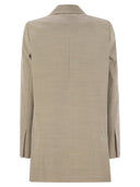 Max Mara Acacia1234 Single Breasted Wool Canvas Blazer