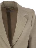 Max Mara Acacia1234 Single Breasted Wool Canvas Blazer