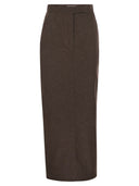Max Mara Pianosa Denim Effect Cotton Skirt