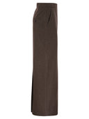 Max Mara Pianosa Denim Effect Cotton Skirt