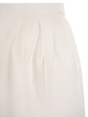 Max Mara Alcade1234 Wide Gabardine Skirt