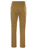 Pantaloni di raso di cotone Max Mara Okra