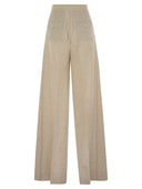 Max Mara Acinoso1234 LANA DE LA LO ROLA PANTOS DE PIEZAS