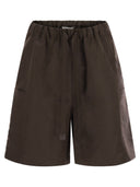 Max Mara Quebec Bermuda Shorts In Linen And Silk