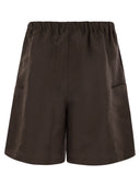 Max Mara Quebec Bermuda Shorts In Linen And Silk