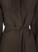 Max Mara Affari Linen y camisa de seda con cinturón