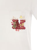 Max Mara Nunzio Short Sleeved T Shirt With Pocket And Embroidery