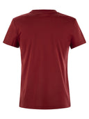Max Mara Nunzio Short Sleeved T Shirt With Pocket And Embroidery