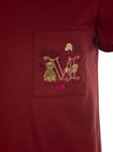 Max Mara Nunzio Short Sleeved T Shirt With Pocket And Embroidery