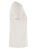 Max Mara Acacia Jersey T Shirt With Embroidered Breast Pocket