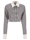 Camisa de cultivo Poplin rayado Sportmax Abano