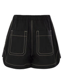 Pantalones cortos de algodón de lacrima sportmax