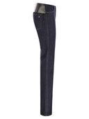 Sportmax aligi1234 5 جيب السراويل الدنيم الداكنة