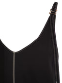 Sportmax Union Lang kjole med justerbar skulderrem