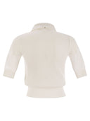 Sportmax Casta Mesh Strick Poloshirt