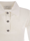 Sportmax Casta Mesh Strick Poloshirt