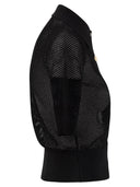 Sportmax Casta Mesh Strick Poloshirt