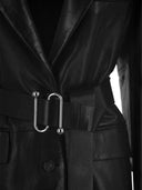 Sportmax Teoria Nappa Leather Long Blazer