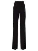Sportmax Olea High Waisted Trousers In Scuba Jersey