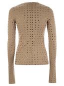 Sportmax Negus SCUBA MACCHIO MAGLIE con strass