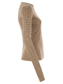 Sportmax Negus SCUBA MACCHIO MAGLIE con strass