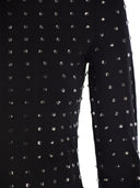 Sportmax Negus Scuba Jersey T Shirt With Rhinestones