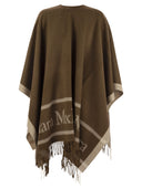 Max Mara Hilde Wool Cape With Fringes