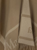 Max Mara Hilde Wool Cape With Fringes