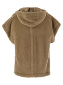 Max Mara Lanoso4 Teddy Fabric Vest Cape