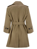 Weekend Max Mara Elodia Double Breasted Gabardine Anti Drip Trench Coat