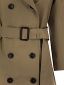 Weekend Max Mara Elodia Double Breasted Gabardine Anti Drip Trench Coat