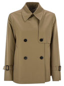 Weekend Max Mara Biglia Drip Proof Gabardine Short Trench Coat