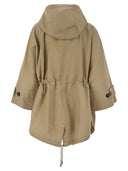 Fin de semana max mara usa a prueba de gotas de algodón gabardina