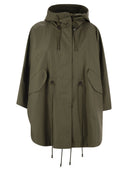 Weekend Max Mara Usa Drip Proof Cotton Gabardine Hood