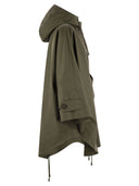 Weekend Max Mara Usa Drip Proof Cotton Gabardine Hood