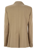 Weekend max mara nervoso su misura lana tela blazer