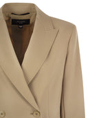 Weekend max mara nervoso su misura lana tela blazer