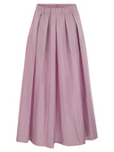 Weekend Max Mara Curvato Taffeta Long Skirt