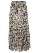 Weekend Max Mara Artello Printed Silk Long Skirt