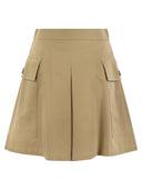 Weekend Max Mara Zebio Cotton Gabardine Short Skirt