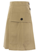 Weekend Max Mara Zebio Cotton Gabardine Short Skirt