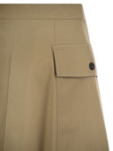 Weekend Max Mara Zebio Cotton Gabardine Short Skirt